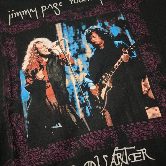 Vintage Jimmy Page & Robert Plant 1995 Tour Tee - Picture 7 of 7